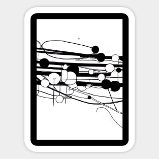 Lines and Dots Sticker